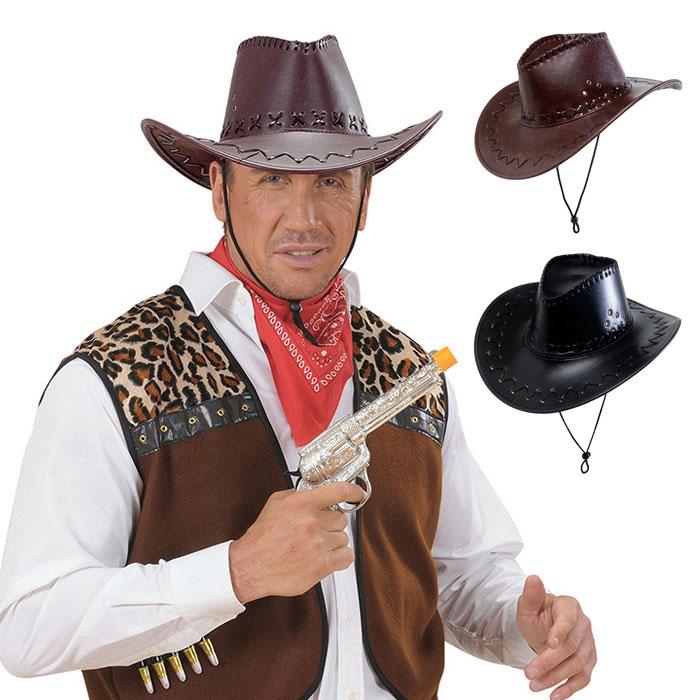 Chapeau de cowboy en cuir synthétique à prix minis sur decoagogo.fr Chapeau de cowboy en cuir synthétique à prix minis sur decoagogo.fr