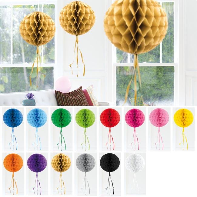 Déco de plafond Pompon en papier crépon 30 cm à prix minis sur