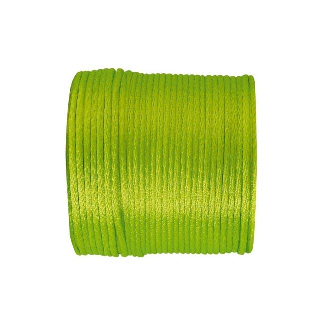 Lot De 10 Cordons Ronds En Satin - Diamètre 2 Mm - Couleurs Assorties - Pour DIY Et Créations
