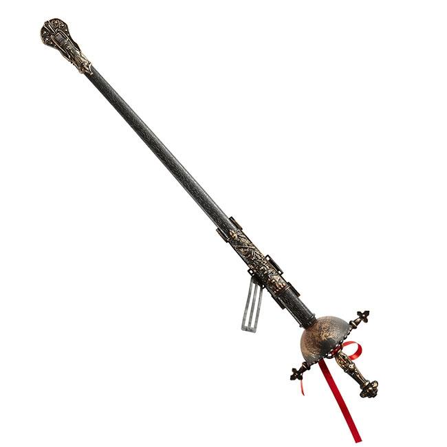Fleuret Avec Craie Pour Déguisement - épée De Mousquetaire Ou Chevalier, Accessoire Costume, Longueur 60 Cm (taille Unique)