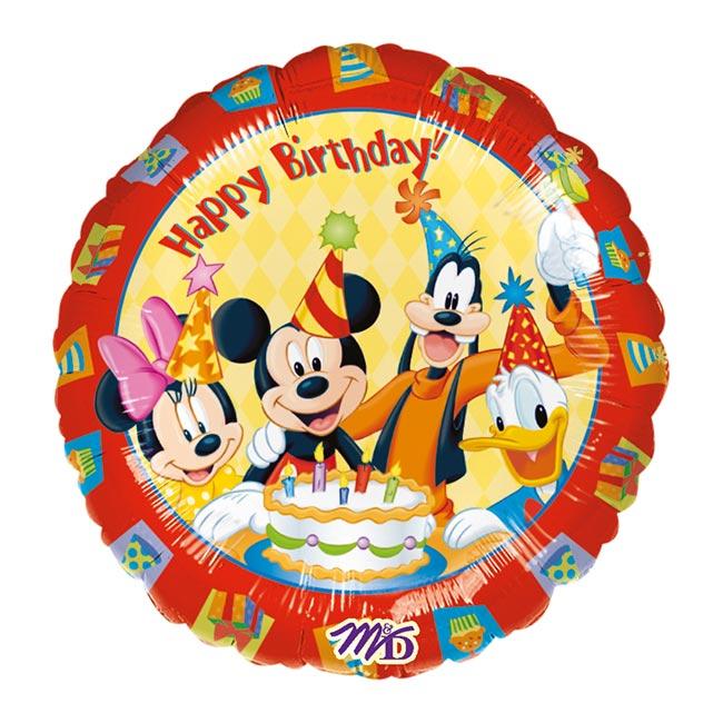 mickey et ses amis anniversaire Ballon En Aluminium Anniversaire Avec Mickey Et Ses Amis 43 Cm A mickey et ses amis anniversaire