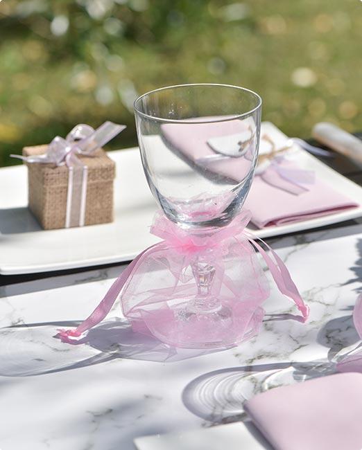 Sachet Organza 17x12cm Rouge - Par 10