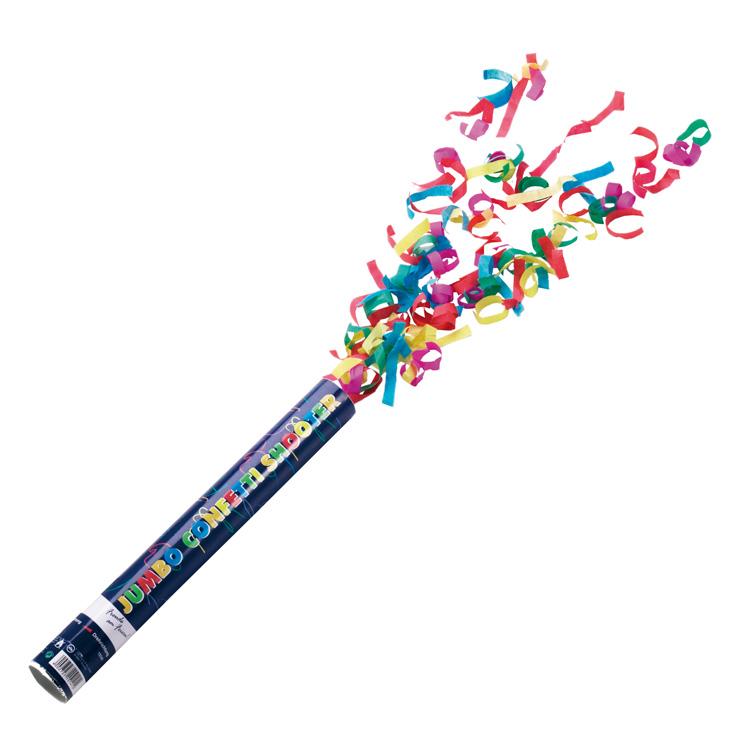 Canon à confettis, or, 40cm, Nouvel An - Déguiz-fêtes