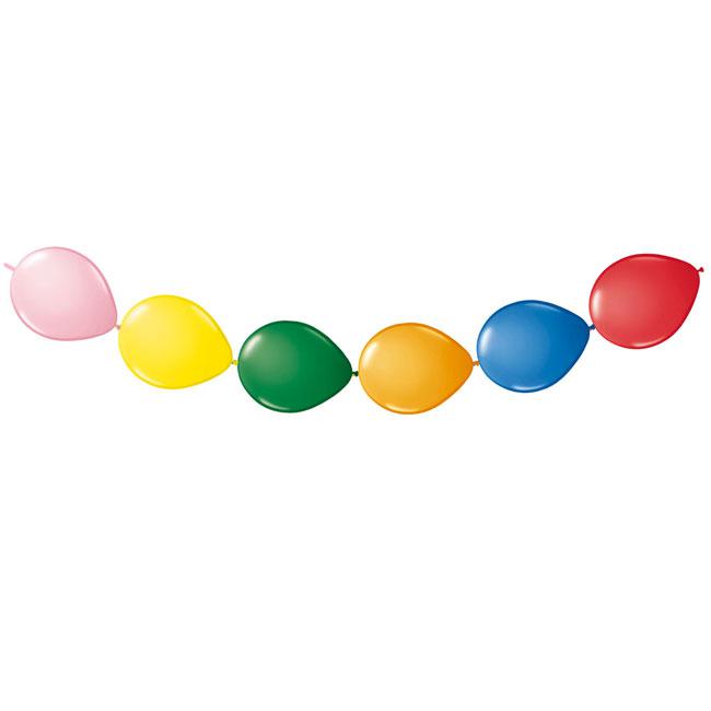 6 Ballons 20 ans multicolores -Décoration anniversaire