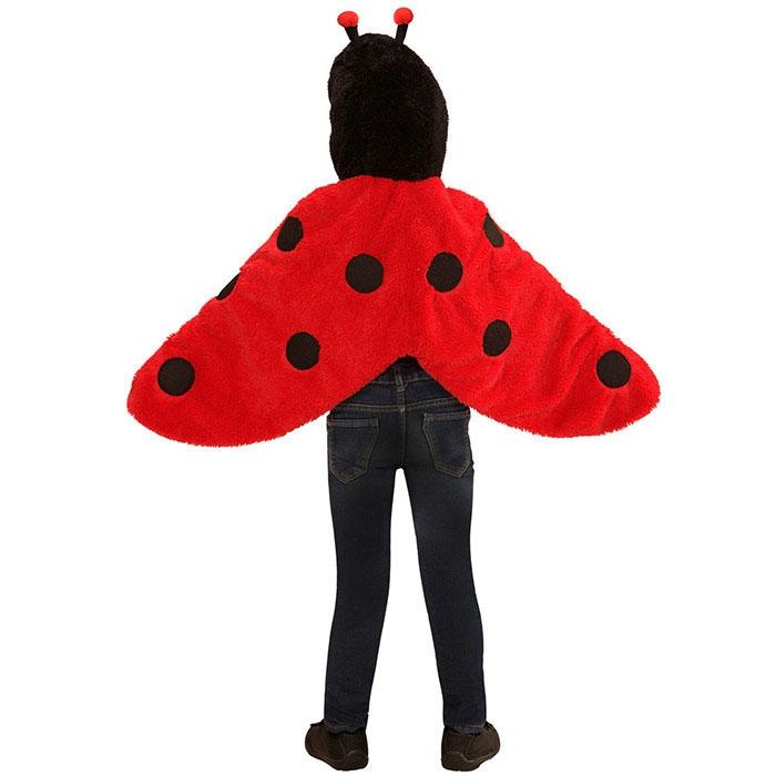 Costume Coccinelle Femme MEISHANG - Cape Avec Capuche, Gants, Chaussettes, Lunettes, Barrettes - Pour Carnaval, Fête, Cosplay