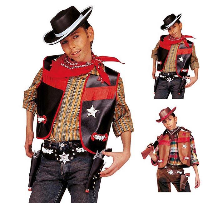 Widmann 42778 Costume Cowboy Ou Indien - Taille 158 Cm (11-13 Ans) - Gilet Et Pantalon - Marron