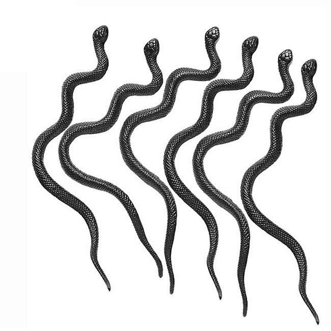 SALUTUYA Serpent Réaliste Long Jardin Réaliste Serpent En Caoutchouc Faux Serpents Pour Le Poisson De Deco Objets Couleur Assortie - Jeux - Jouets