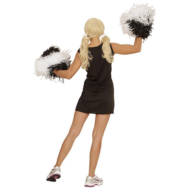 Costume Cheerleader noir-fuchsia à prix minis sur  !