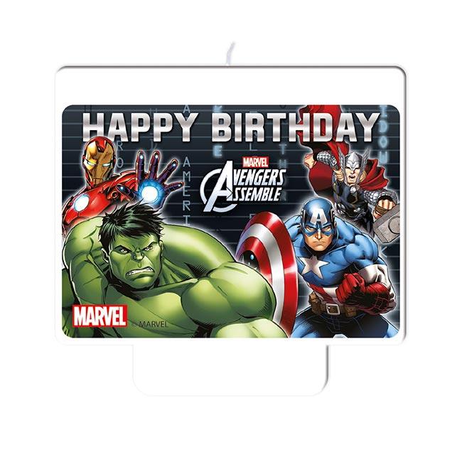 Marvel Avengers Kerze Für Torte – Geburtstagskerze Mit Avengers-Motiv