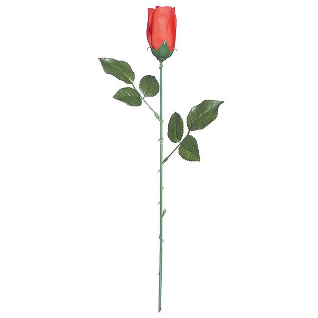 Rose rouge en plastique 43 cm à prix minis sur decoagogo.fr !