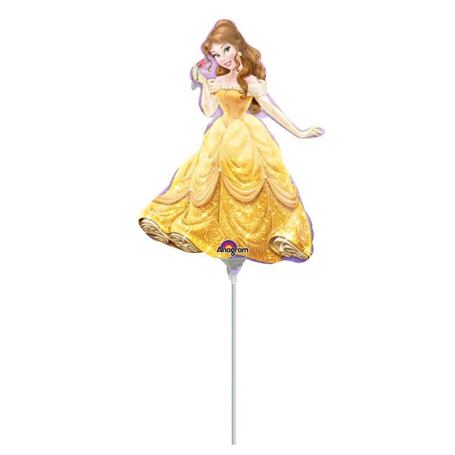 Ballon en aluminium gonflé Princesse Disney Belle 30 cm à prix