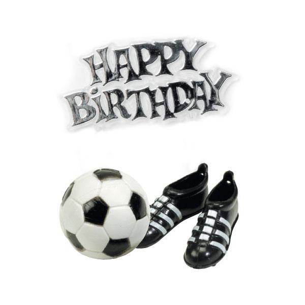 6 Bougies anniversaire ballons de football