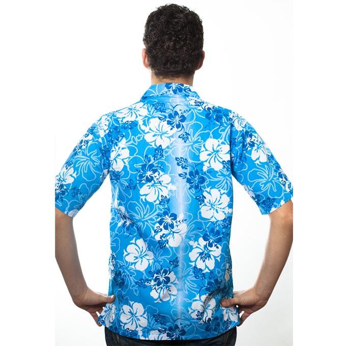 Chemise hawaienne bleu deals