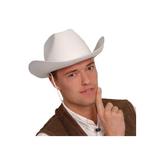 Chapeau De Cowboy Blanc - Style Western Classique - Taille Unique Ajustable - Enfant Et Adulte