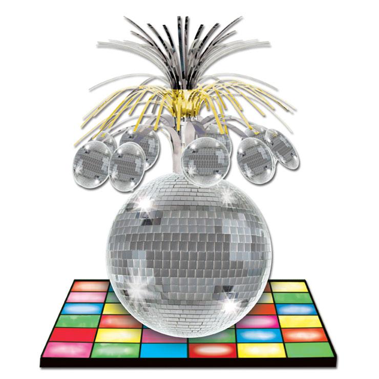 Déco de table Boules disco Dancefloor 33 cm à prix minis sur   !
