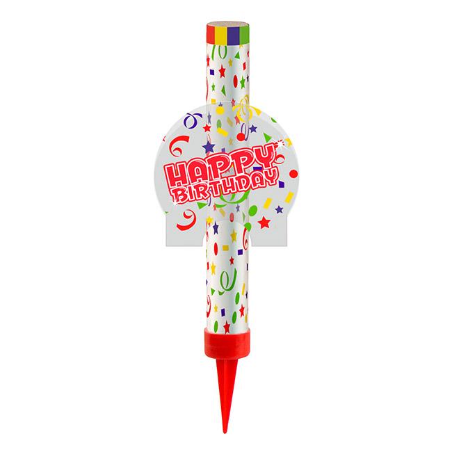 Fontaine Gateau Melange De Couleurs 12 Cm Happy Birthday A Prix Minis Sur Decoagogo Fr