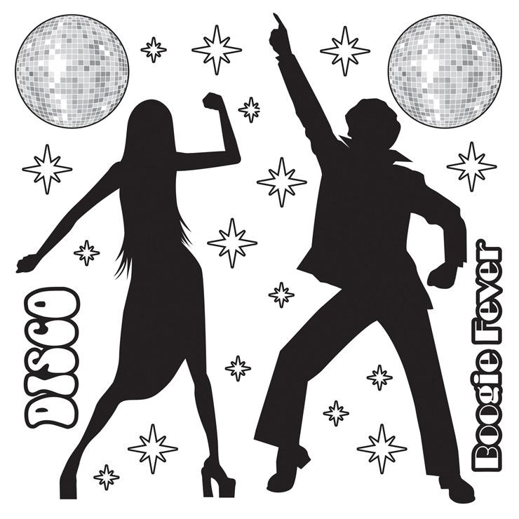 Déco murale Disco Dancing 22 pcs à prix minis sur  !