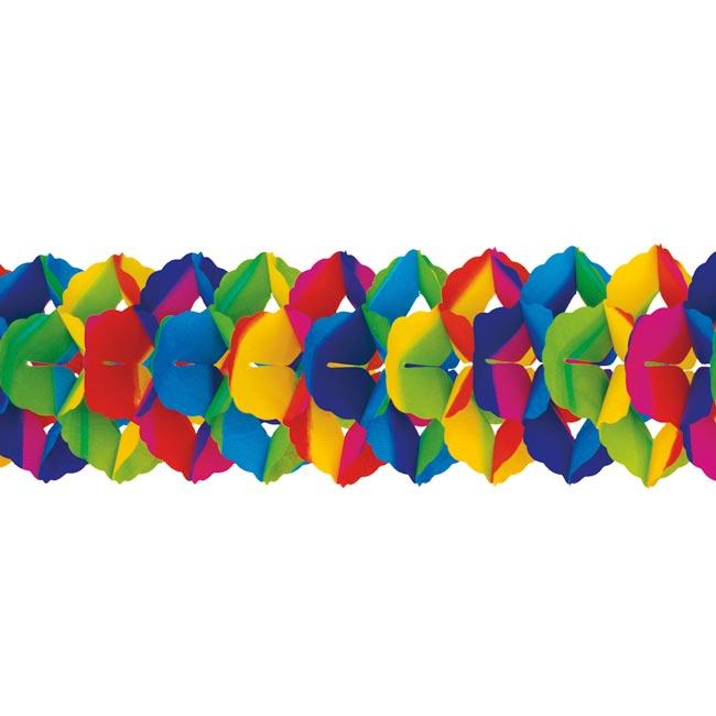 AhfuLife 6 Paquets Guirlandes Papier Multicolores - Décoration Arc-en-Ciel Pour Fêtes