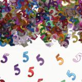 Confettis d'anniversaire "Chiffres multicolores" 14 g - 5