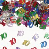 Confettis d'anniversaire "Chiffres multicolores" 14 g - 10