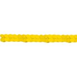 Einfarbige Wabenpapier-Girlande 3.6 m gelb
