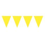 Guirlande de fanions unicolore 10 m - jaune