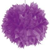 Déco de plafond "Pompon en papier crépon" 30 cm - lilas