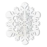 Déco de plafond 3D "Flocon de neige" 36 cm