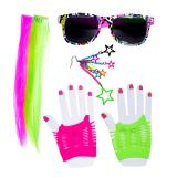 Set d´accessoires "80ies Party Girl" 6-pcs.