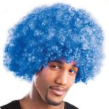 Perruque afro - bleu