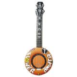 Guitare gonflable "Flower Power" 100 cm - orange