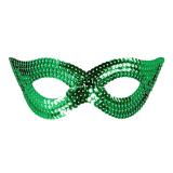 Loup avec paillettes "Glamour" - vert