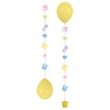 3 pendentifs pour ballon avec boîtes "Alarme tétine" 