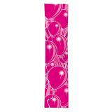 Bannière avec motif de ballon de baudruche 3 m - rose vif