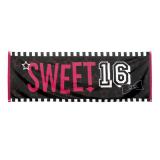 Bannière "Sweet 16" 220 cm