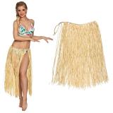 Jupe de raphia longue "Hawaii" 76 cm nature