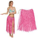 Jupe de raphia longue "Hawaii" 76 cm rose