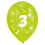 8 ballons multicolores "Fête d'anniversaire" - 3