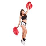 Pompon de Pom-Pom-Girl unicolore - rouge