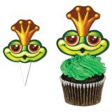 10 décos pour cupcake "Roi Grenouille"