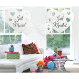 Suspensions en forme de coeur "Just Married" 5 pcs.