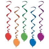 5 suspensions spirales "Ballons"