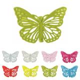 Deko-Klammern aus Metall "Schmetterling" 4er Pack