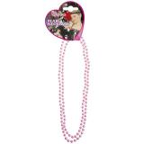 Collier de perles 57 cm - rose