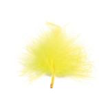 Plumes unicolores 20 pcs. - jaune