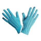 Gants unicolores "Couleurs à gogo" 23 cm - bleu