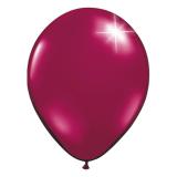 10 Ballons de baudruche unis métallisés - bourgogne
