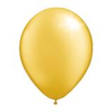 50 Ballons de baudruche unis métallisés - or