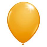 10 Ballons de baudruche unis métallisés - orange