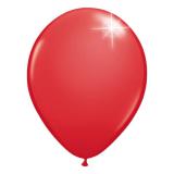 50 Ballons de baudruche unis métallisés - rouge